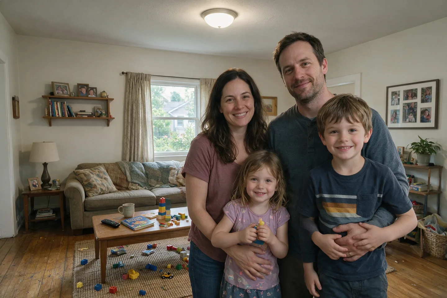 Rodinná fotka před úpravou